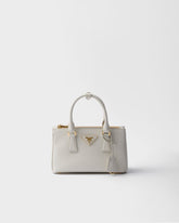 Prada Mini Galleria Saffiano Leather Tote in White