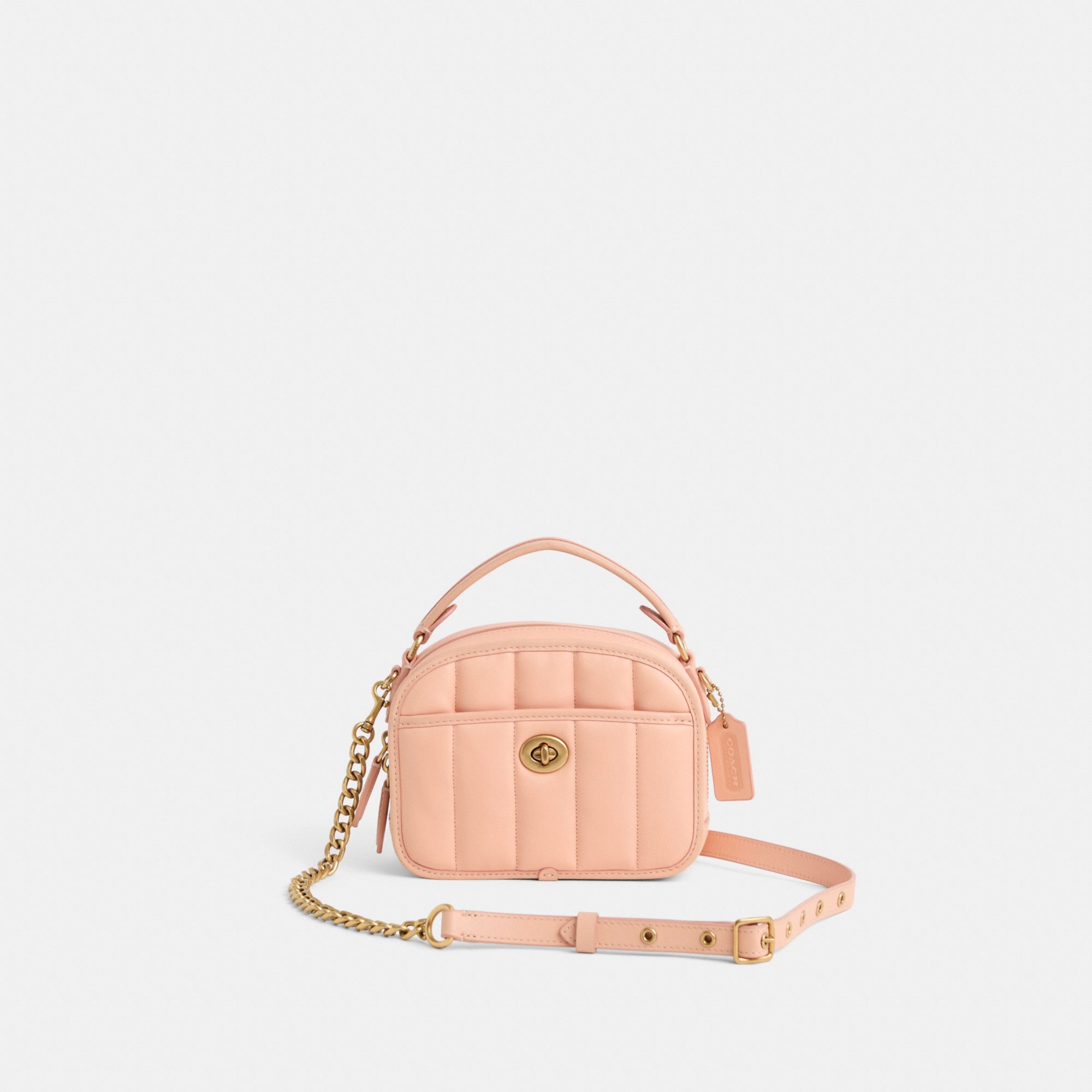 Restored Lunchbox Top Handle Bag With Quilting