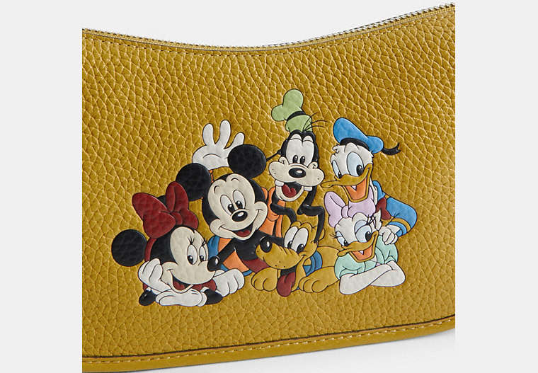 Disney X Coach Swinger Bag In Regenerative Leather With Mickey Mouse And Friends