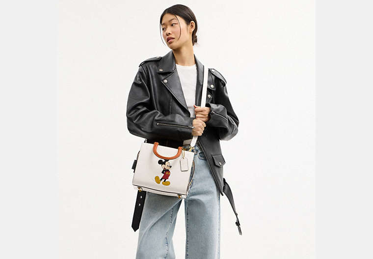 Disney X Coach Rogue Bag 25 With Mickey Mouse