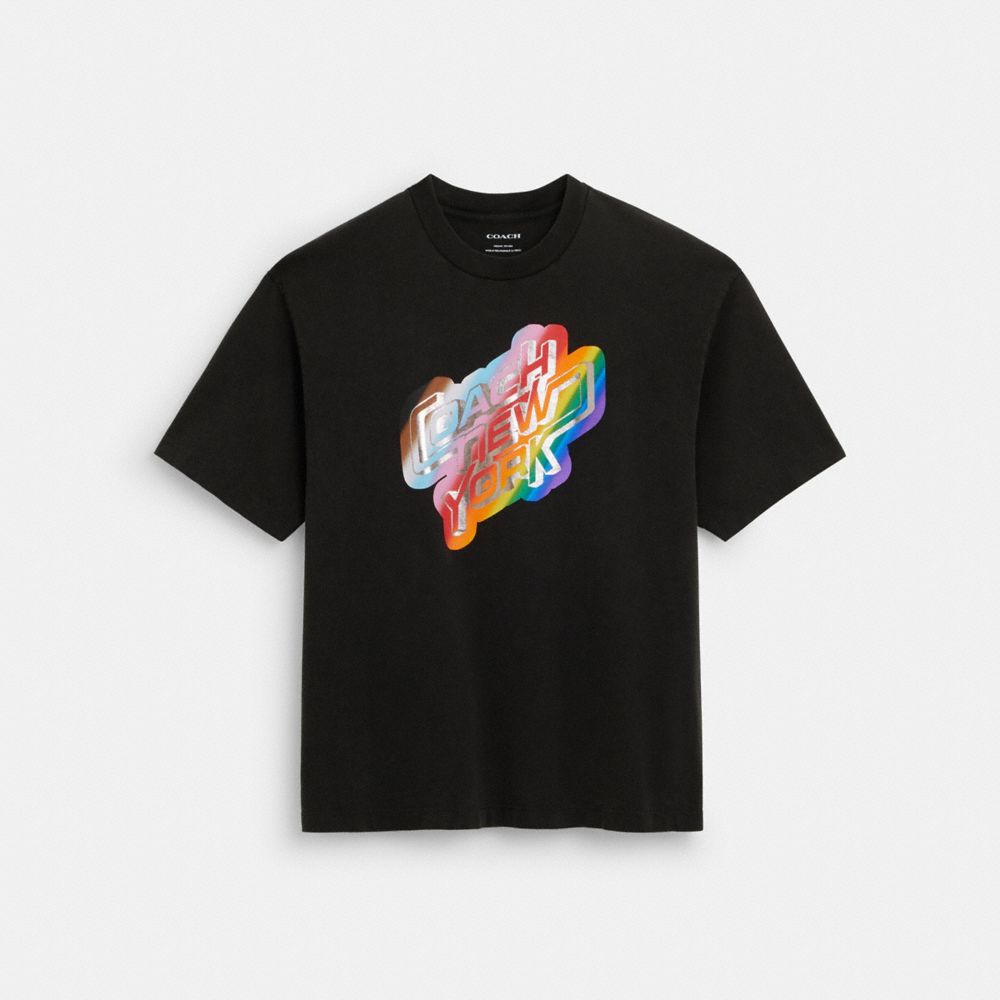 Rainbow New York T Shirt In Organic Cotton