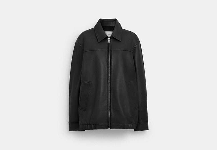 Oversized Leather Jacket