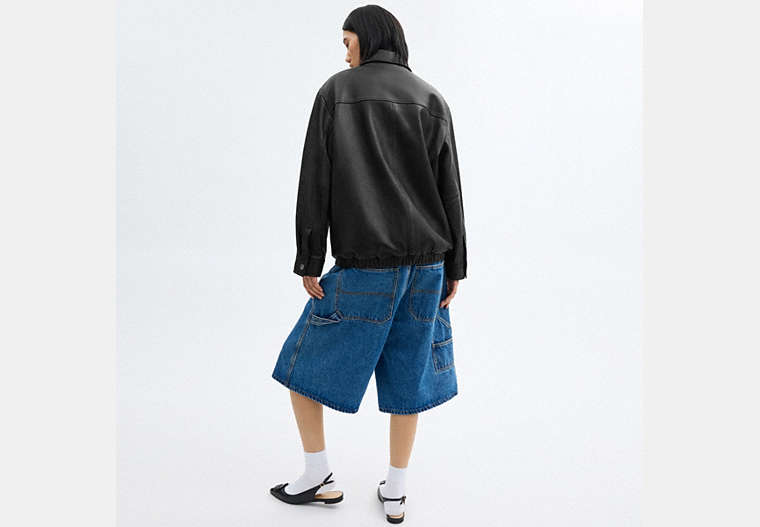Oversized Leather Jacket