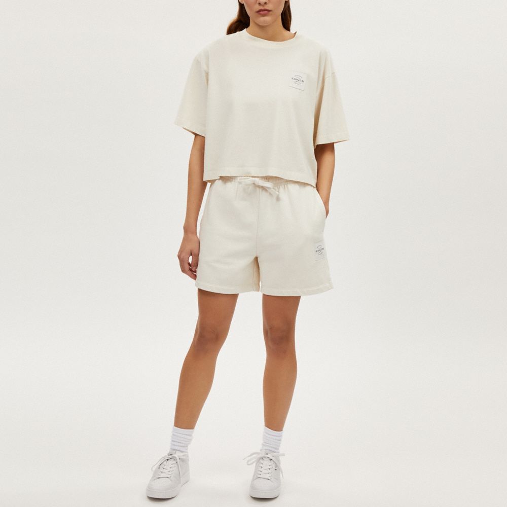 Garment Dye Cropped T Shirt