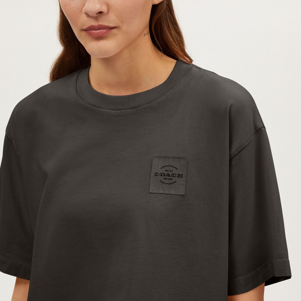 Garment Dye Cropped T Shirt