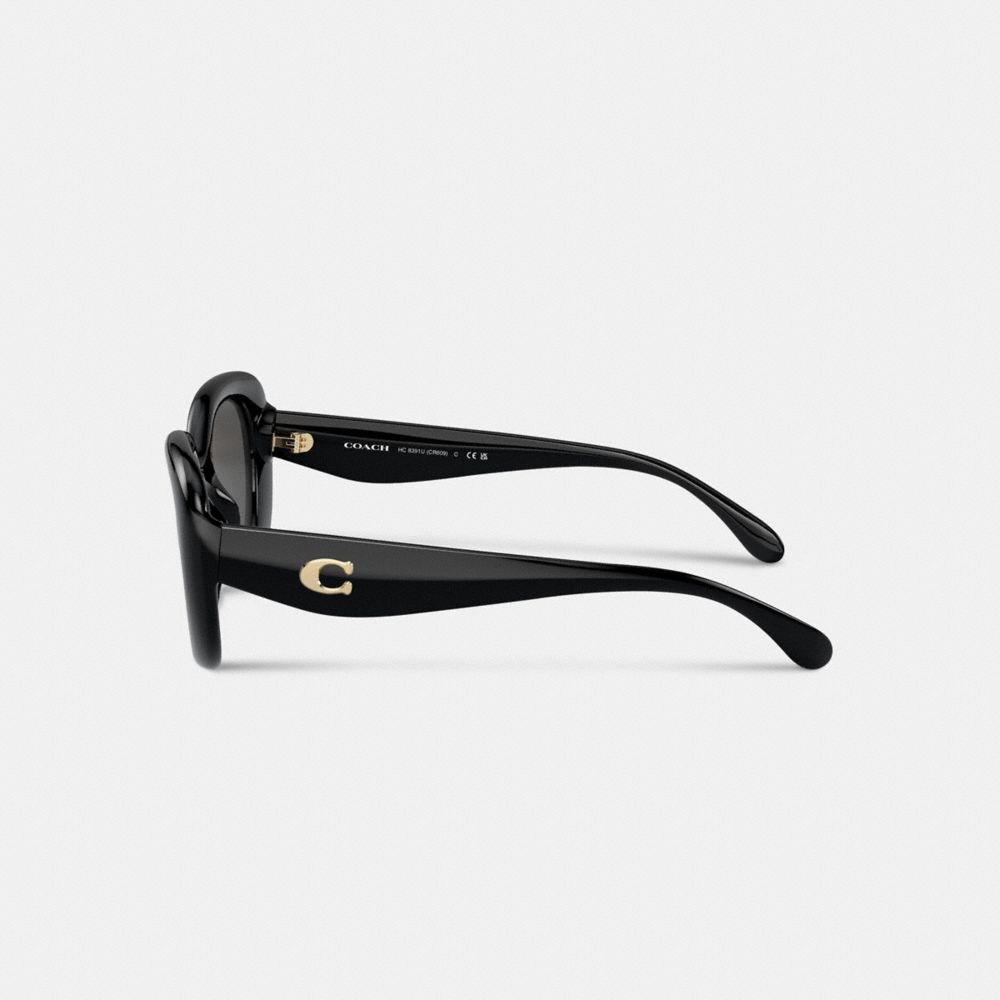C Hardware Round Sunglasses