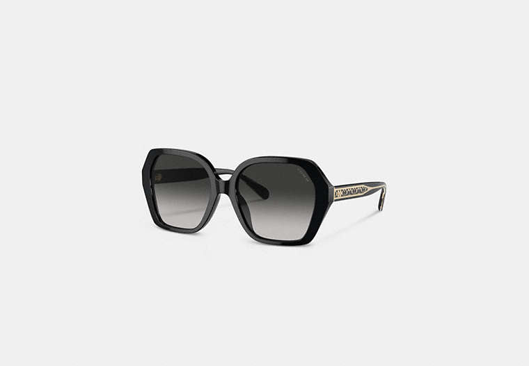 Signature Ombré Geometric Square Sunglasses