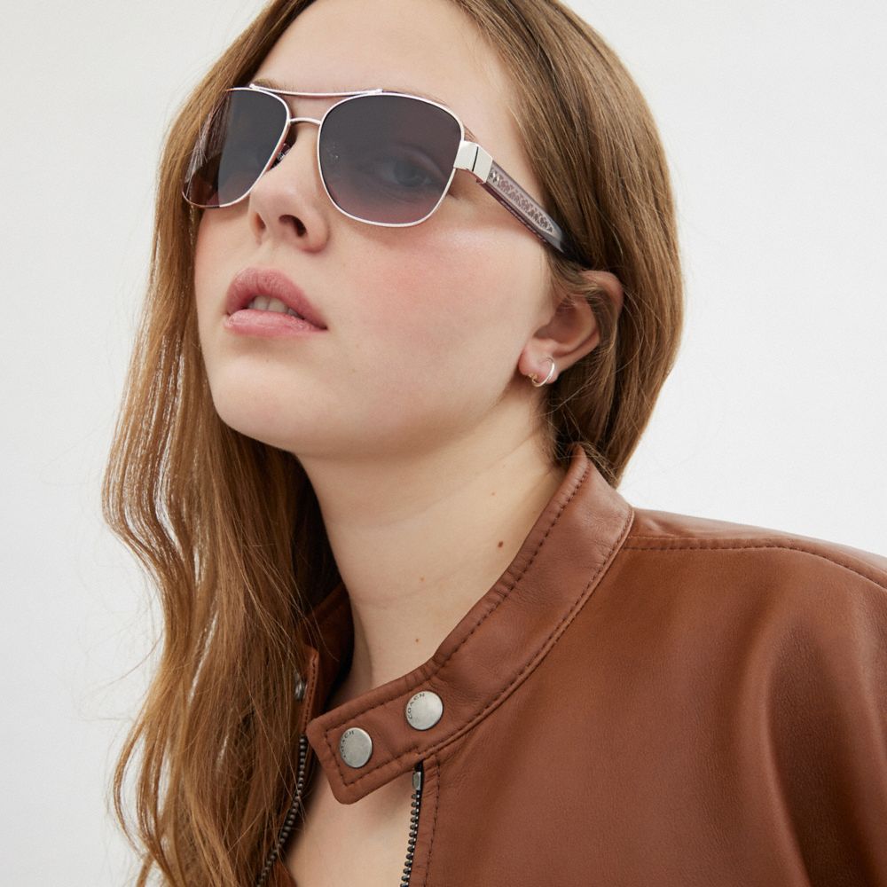 Signature Ombré Narrow Pilot Sunglasses