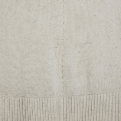 Cream Linen Blend Knitted Vest Top