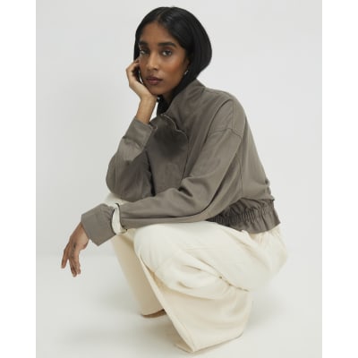 Cream Wide Leg Smart Joggers