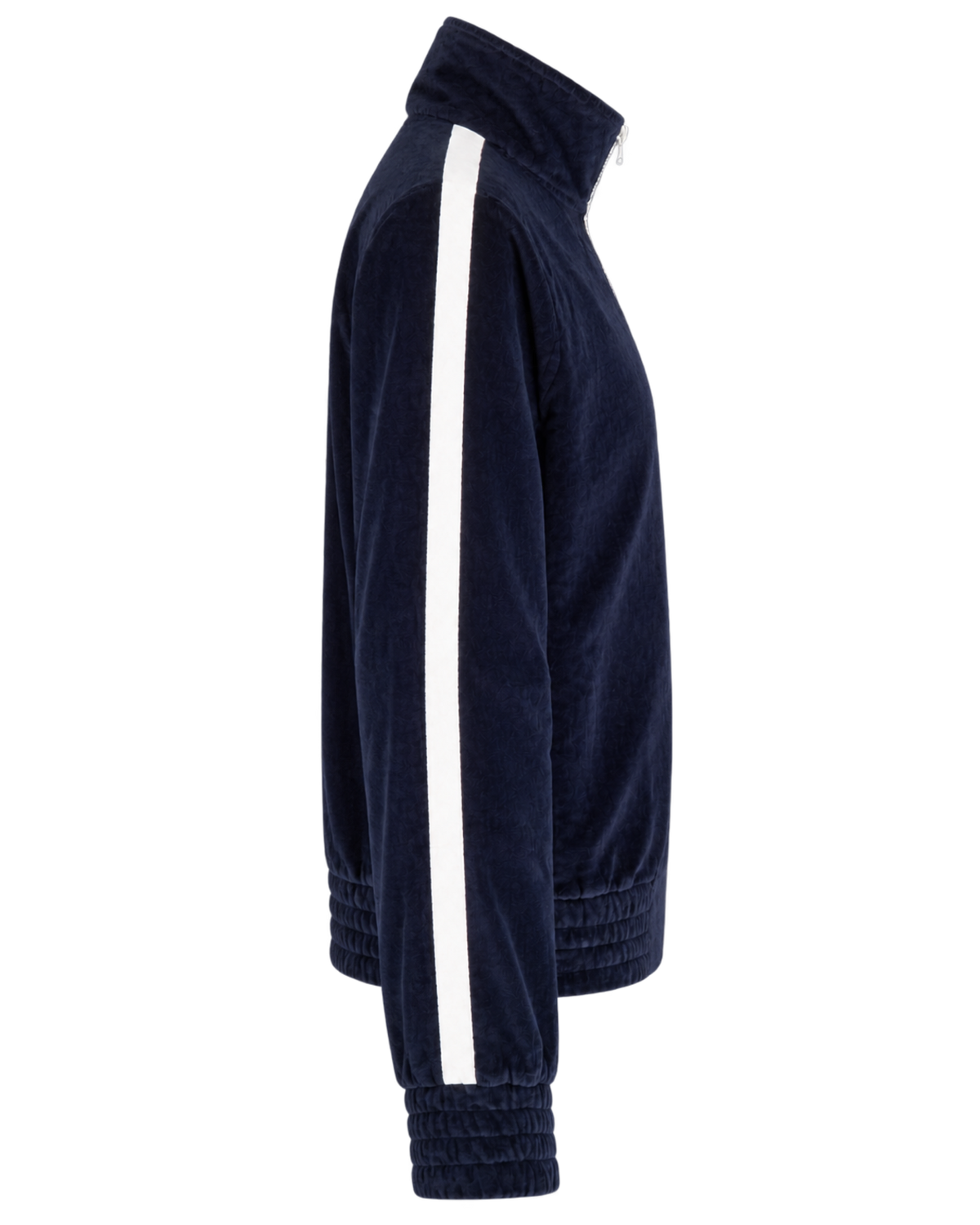 Crown Tennis Elio Velour Track Jacket - Navy/Ecru