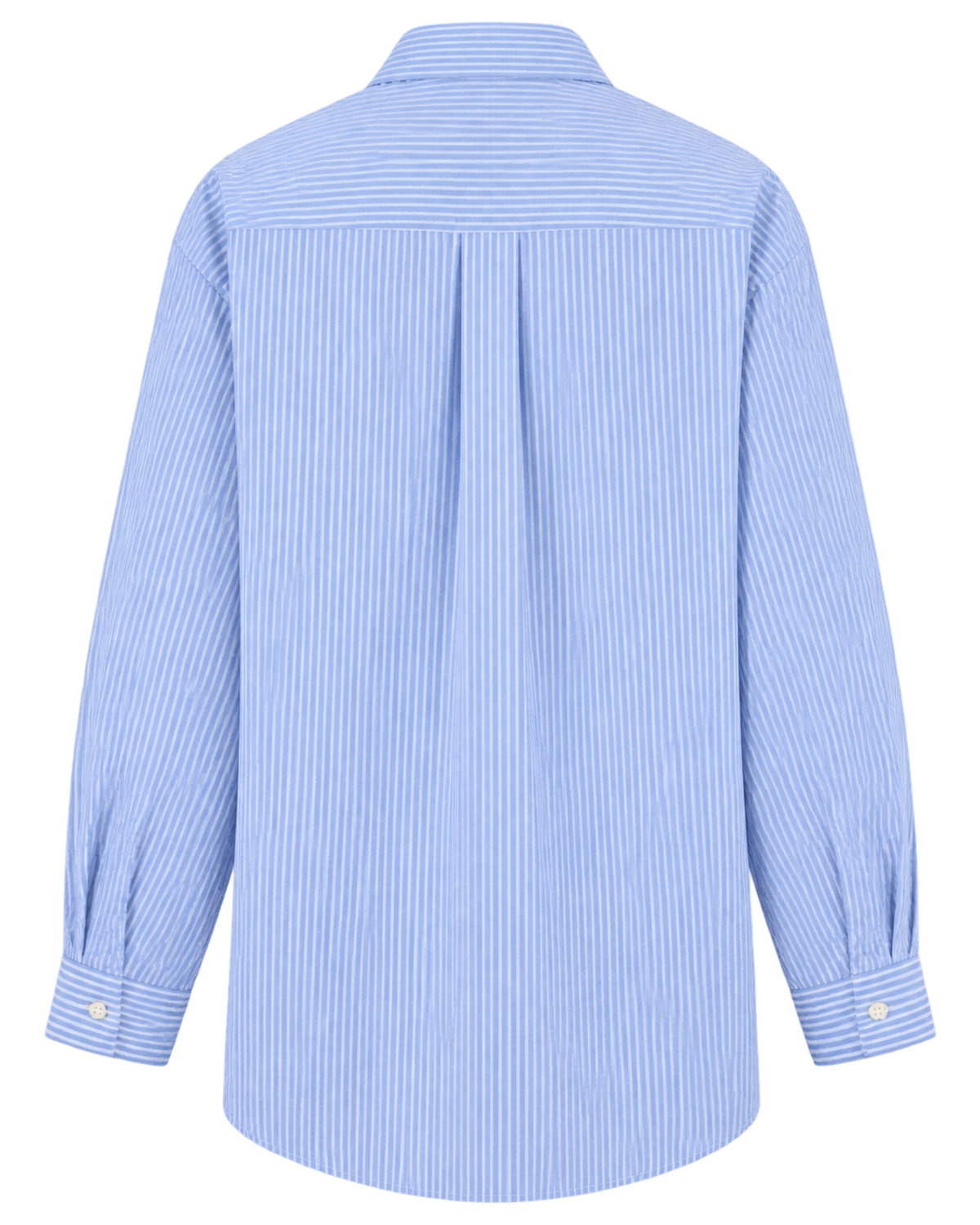 Crown Tennis Oversized Shirt - Light Blue Striped