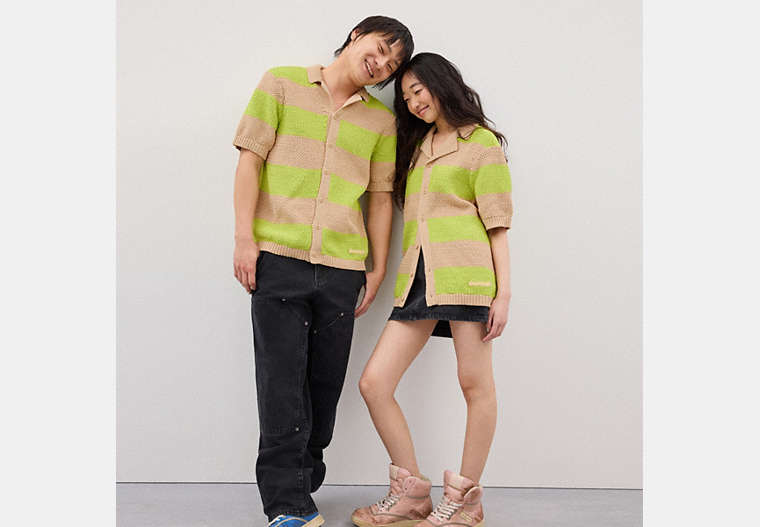Coachtopia Crochet Button-Up Shirt