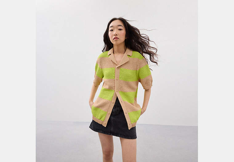 Coachtopia Crochet Button-Up Shirt
