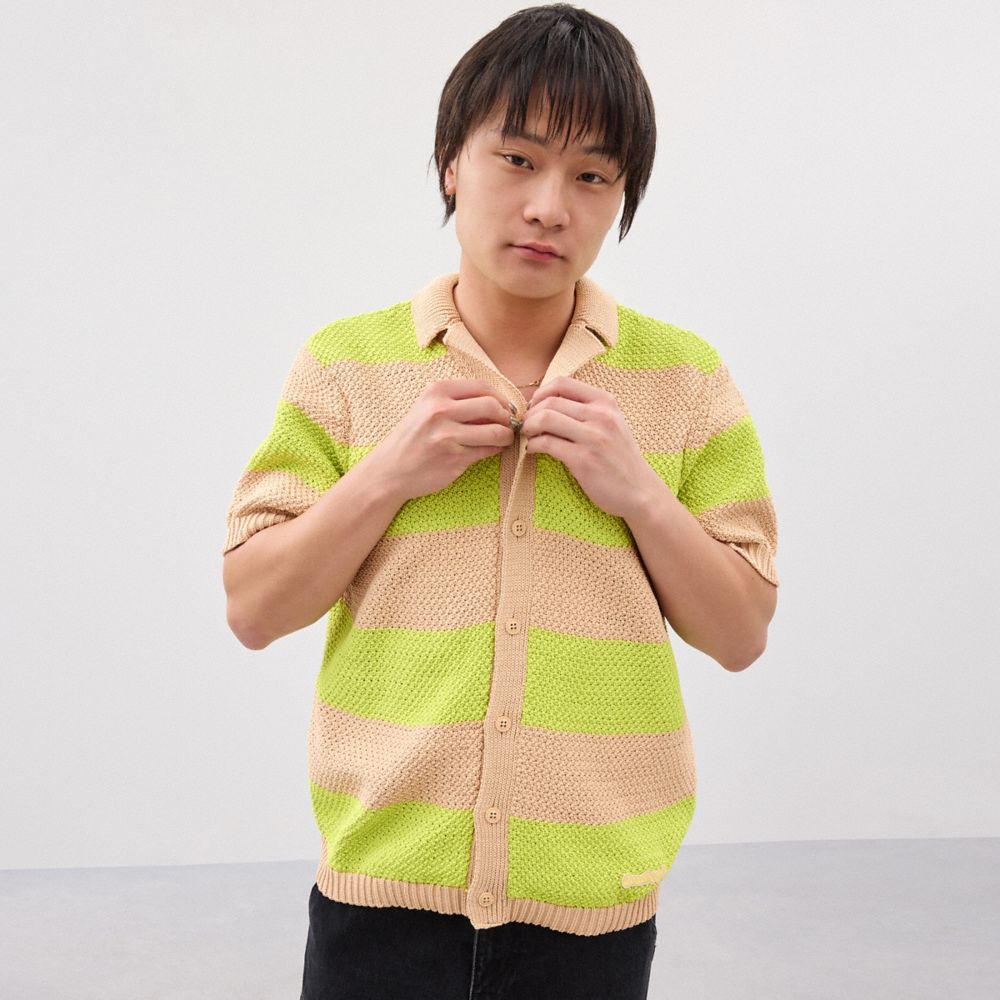 Coachtopia Crochet Button-Up Shirt