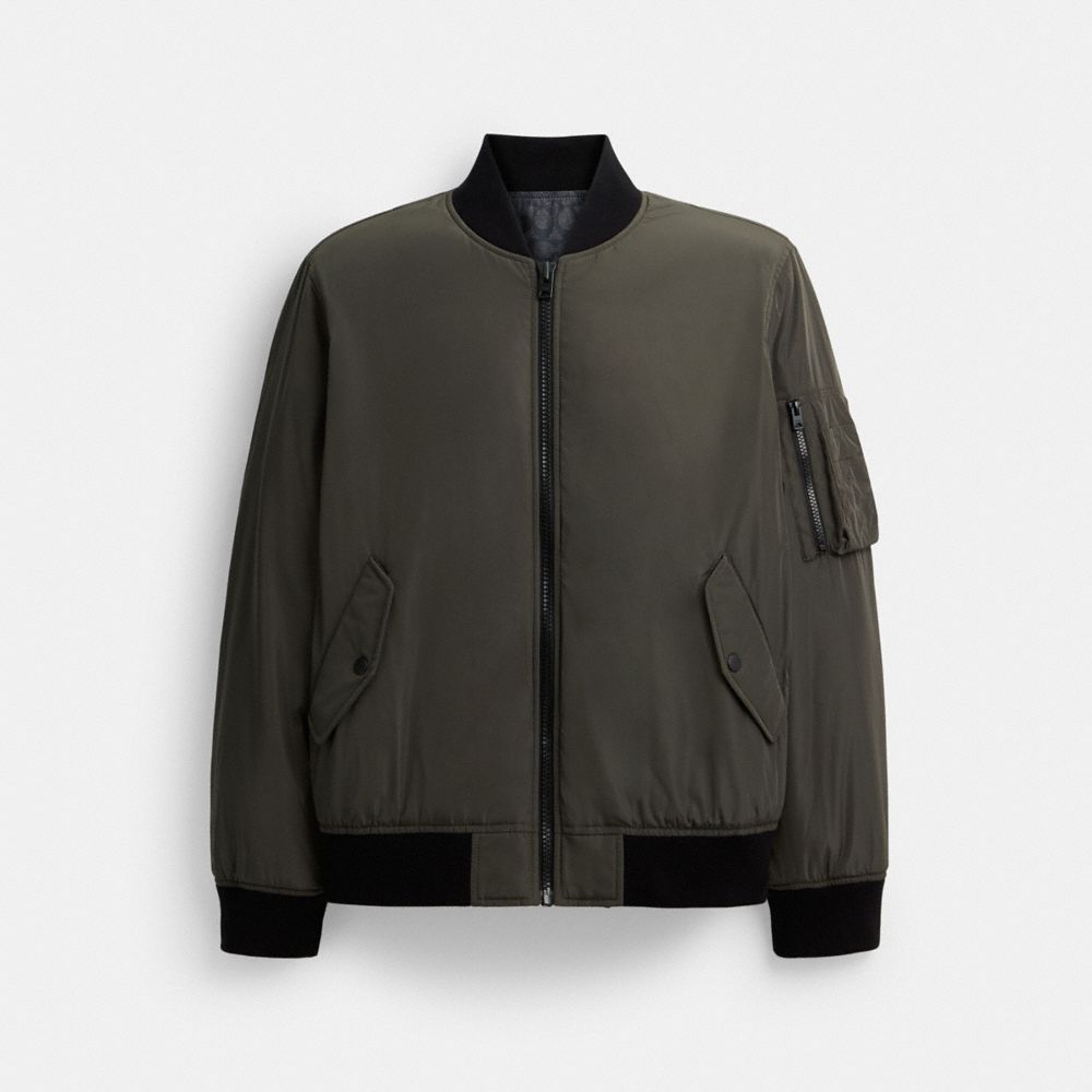 Reversible Bomber Jacket In Recycled Polyester