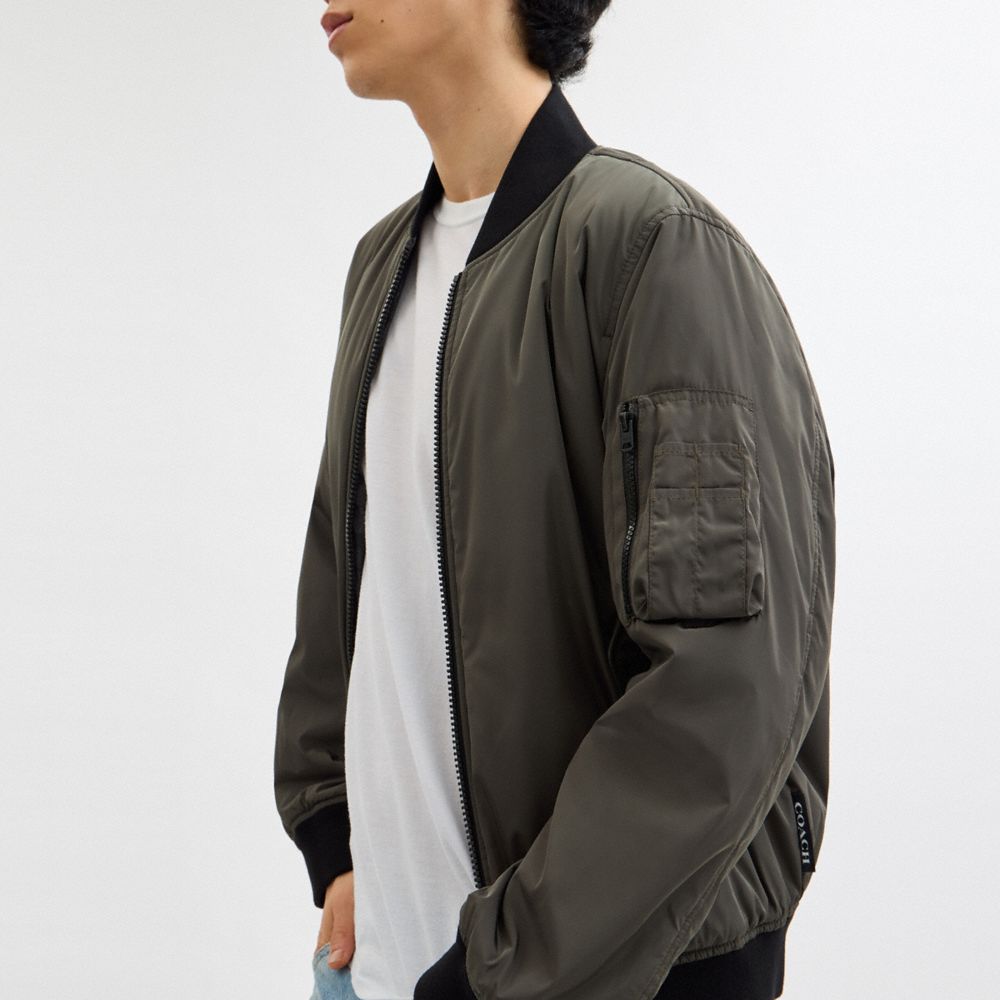 Reversible Bomber Jacket In Recycled Polyester