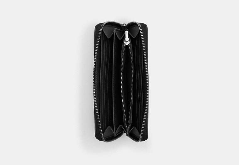 Long Zip Around Wallet In Signature Jacquard
