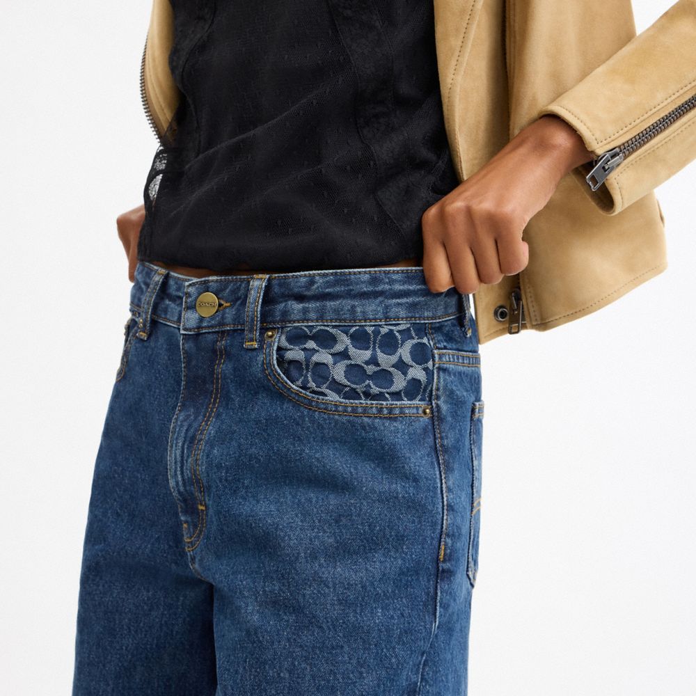 Baggy Denim Pants In Organic Cotton