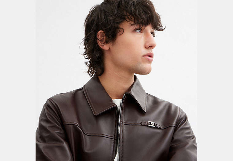 Heritage C Lightweight Leather Jacket