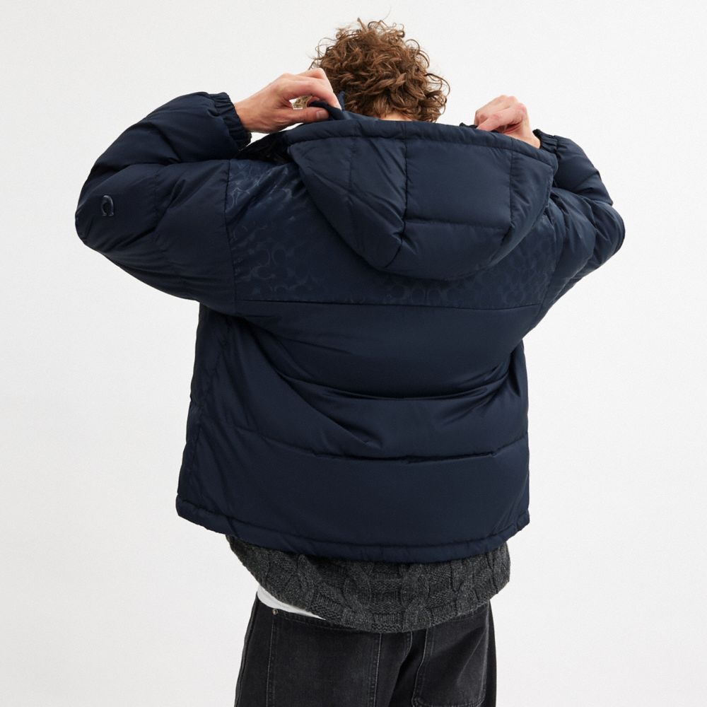 Down Puffer Jacket In Recycled Polyester