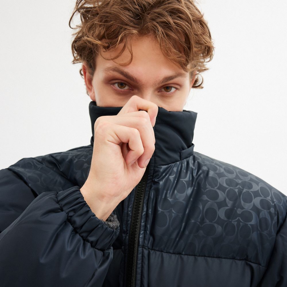Down Puffer Jacket In Recycled Polyester