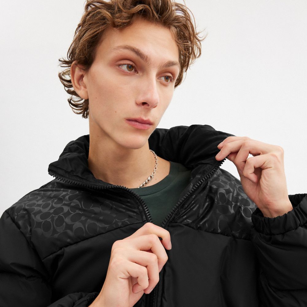 Down Puffer Jacket In Recycled Polyester