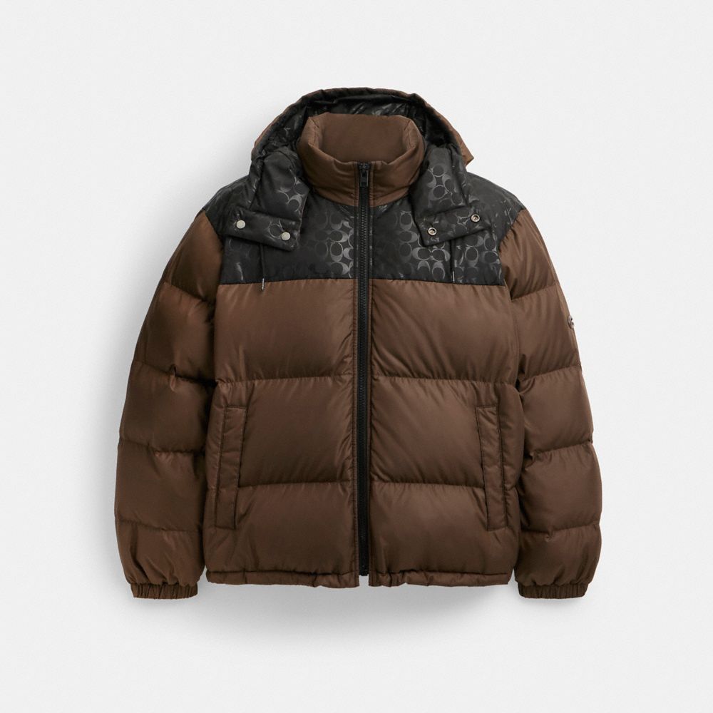 Down Puffer Jacket In Recycled Polyester