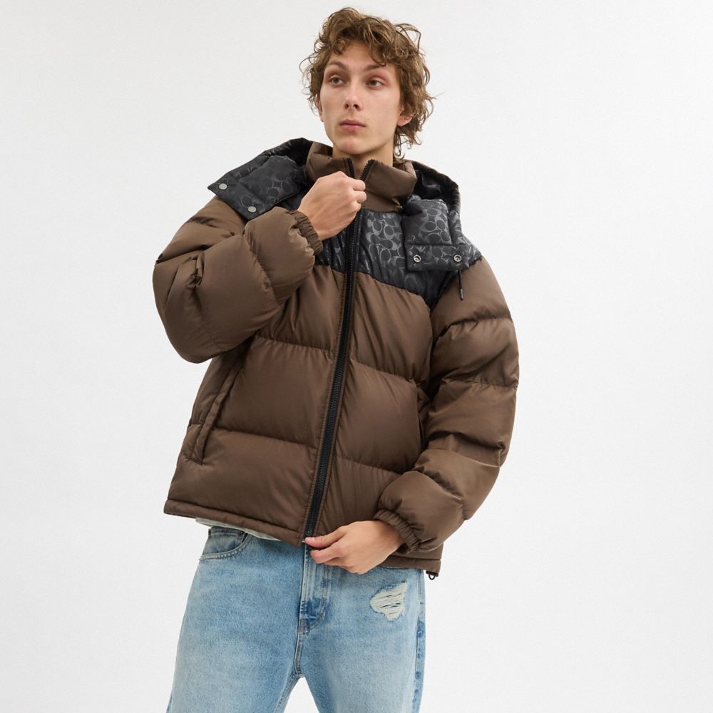 Down Puffer Jacket In Recycled Polyester