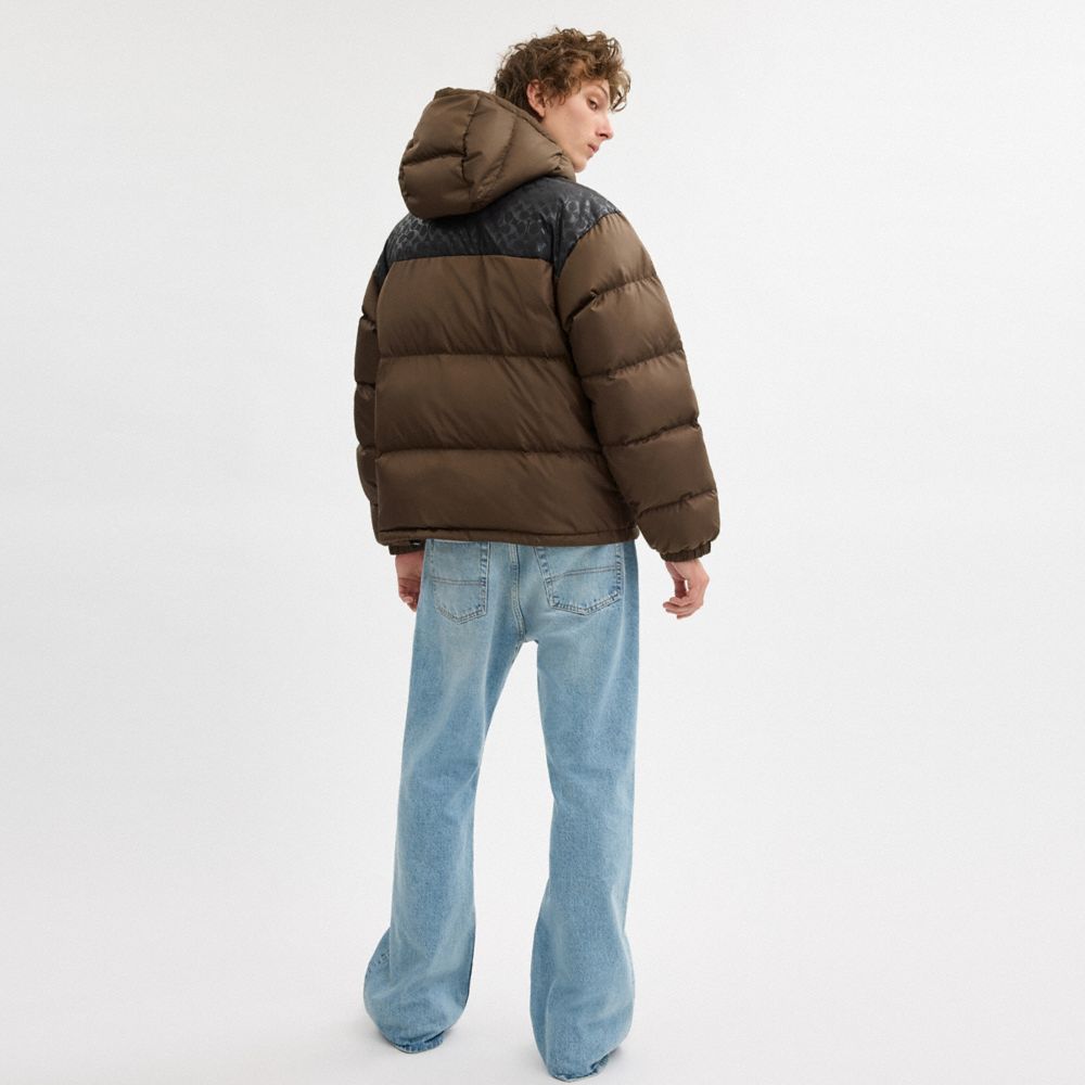 Down Puffer Jacket In Recycled Polyester