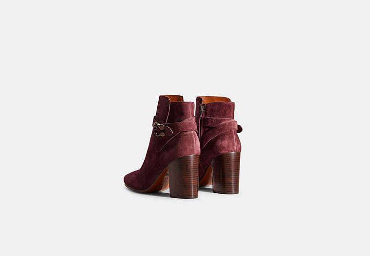 Restored Delaney Signature Buckle Heel Bootie