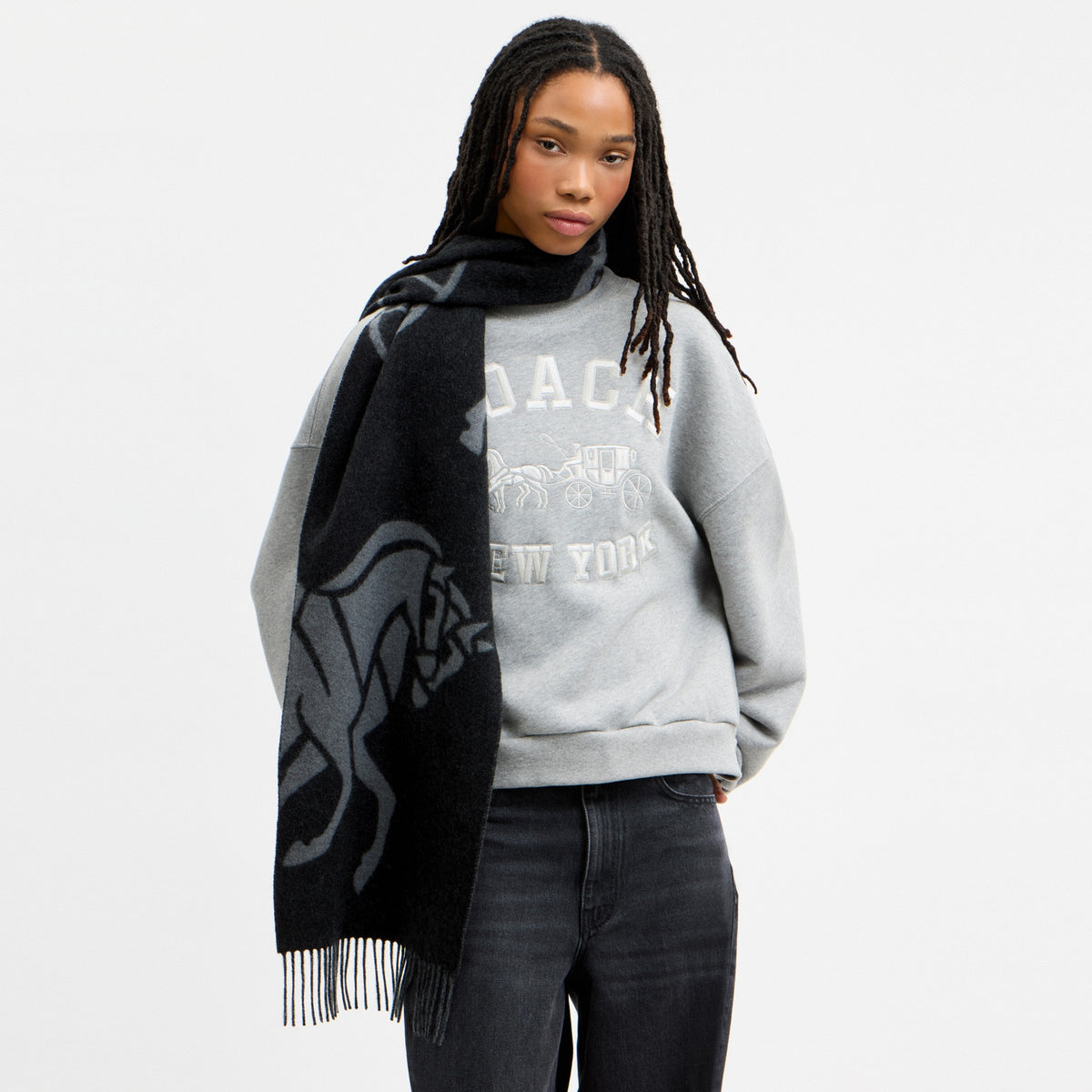 Horse And Carriage Cashmere Muffler