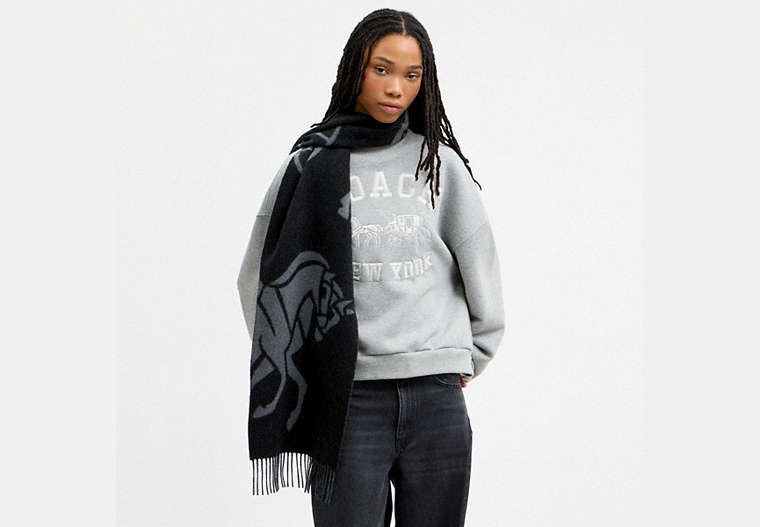 Horse And Carriage Cashmere Muffler