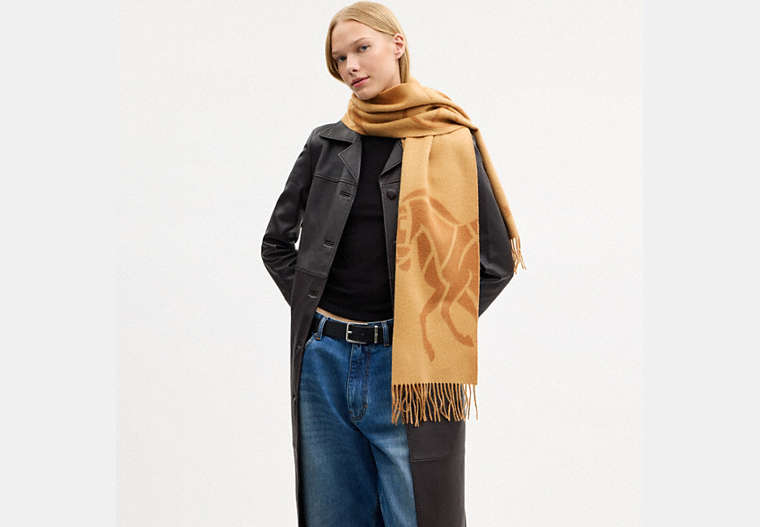 Horse And Carriage Cashmere Muffler