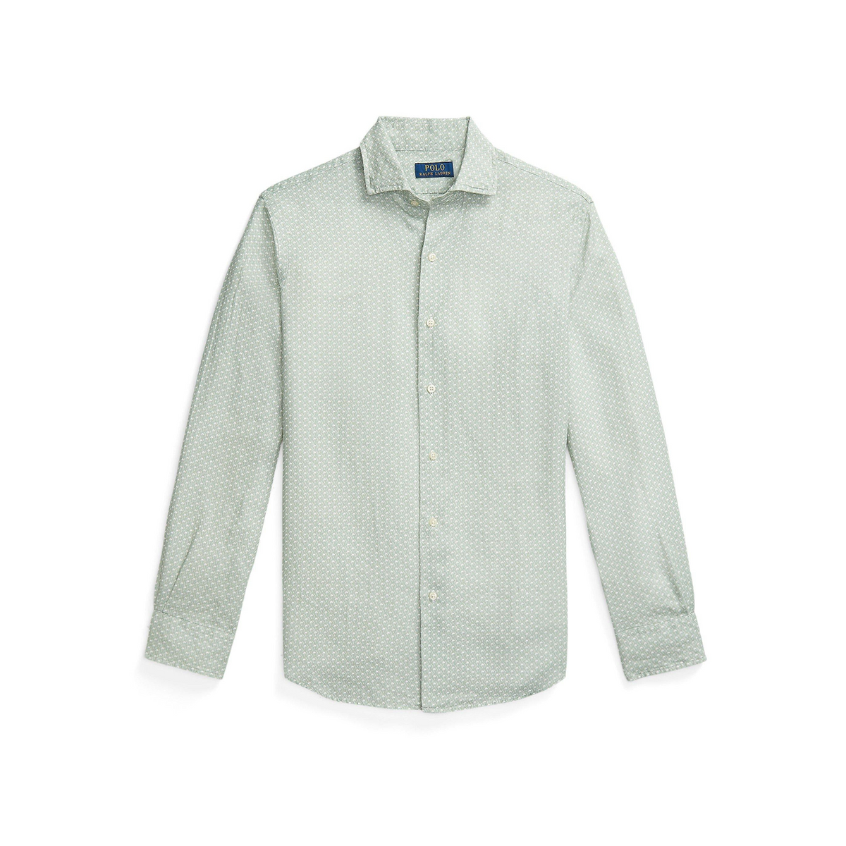 Custom Fit Mallet-Print Linen Shirt