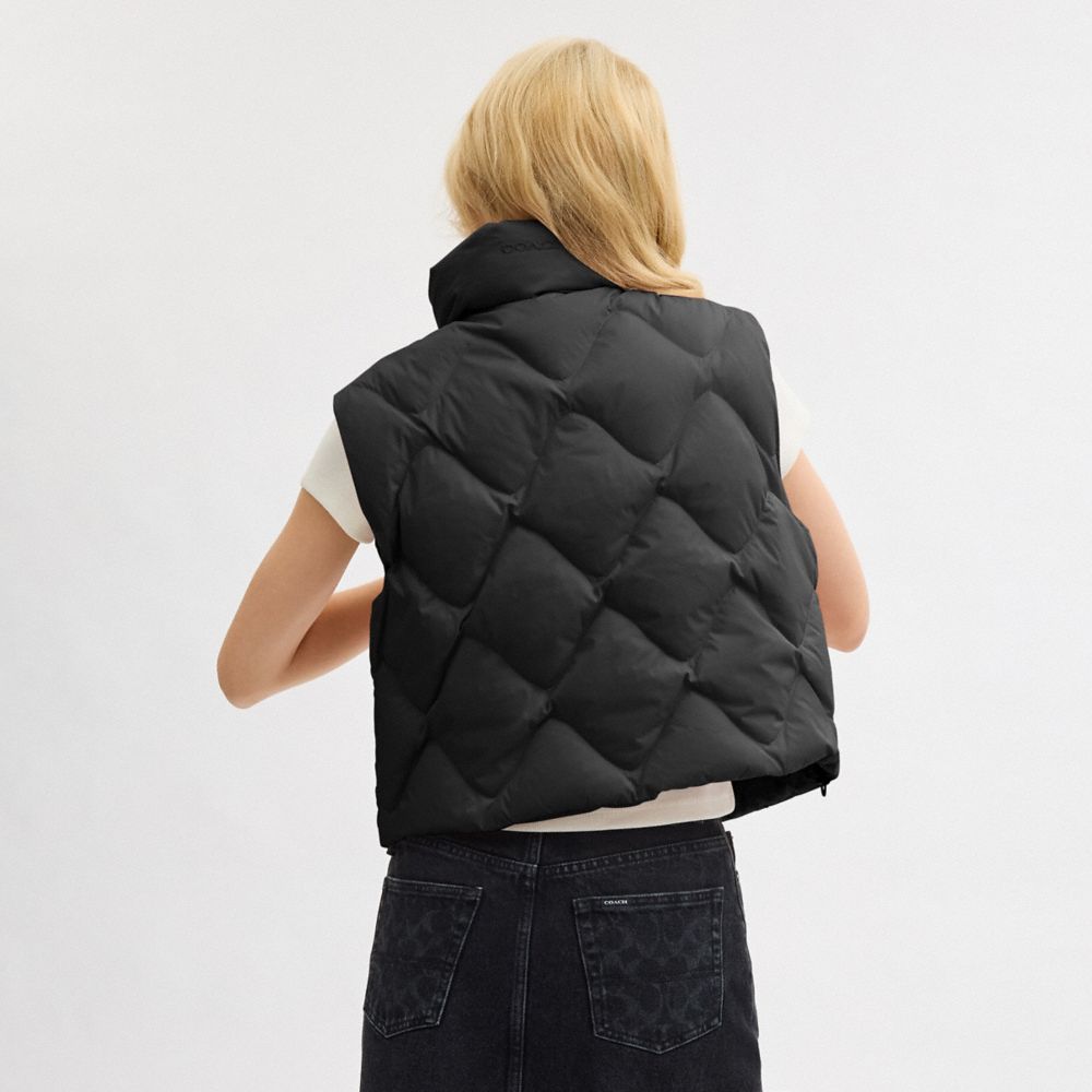 Quilted Vest In Recycled Polyamide