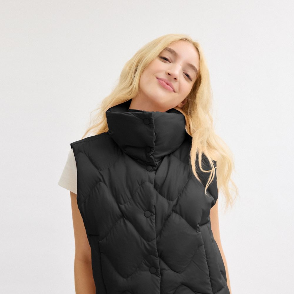 Quilted Vest In Recycled Polyamide