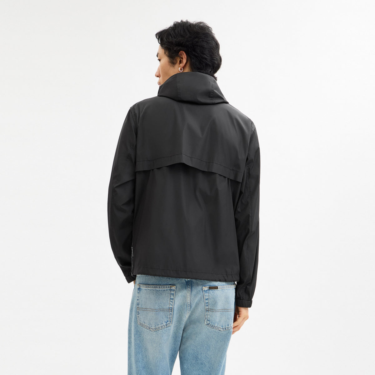 Signature Full Zip Windbreaker In Recycled Polyester