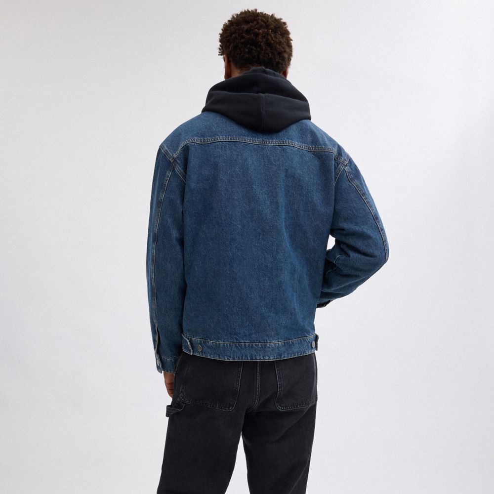 Denim Zip Front Jacket
