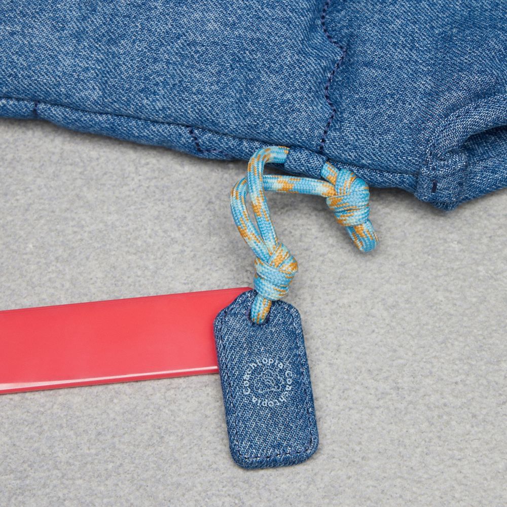 Flat Tote With Cloud Quilting