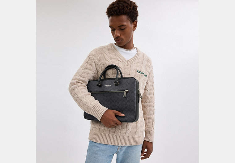 Ethan Slim Brief In Signature Canvas