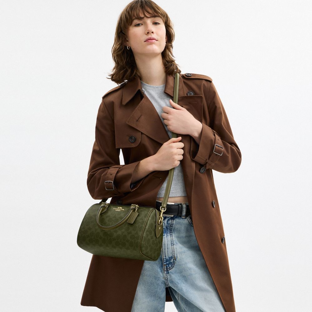 Rowan Satchel Bag In Signature Canvas