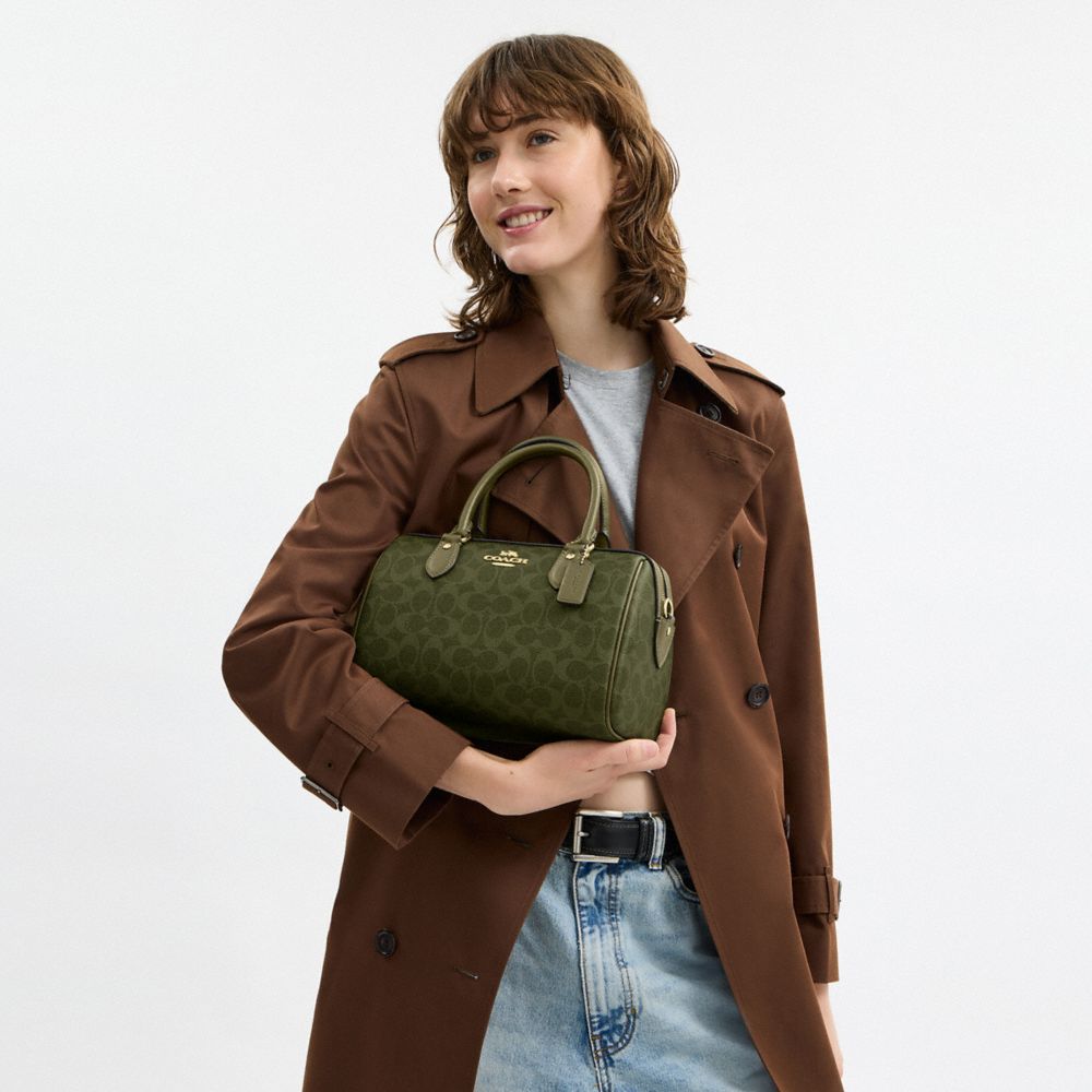 Rowan Satchel Bag In Signature Canvas