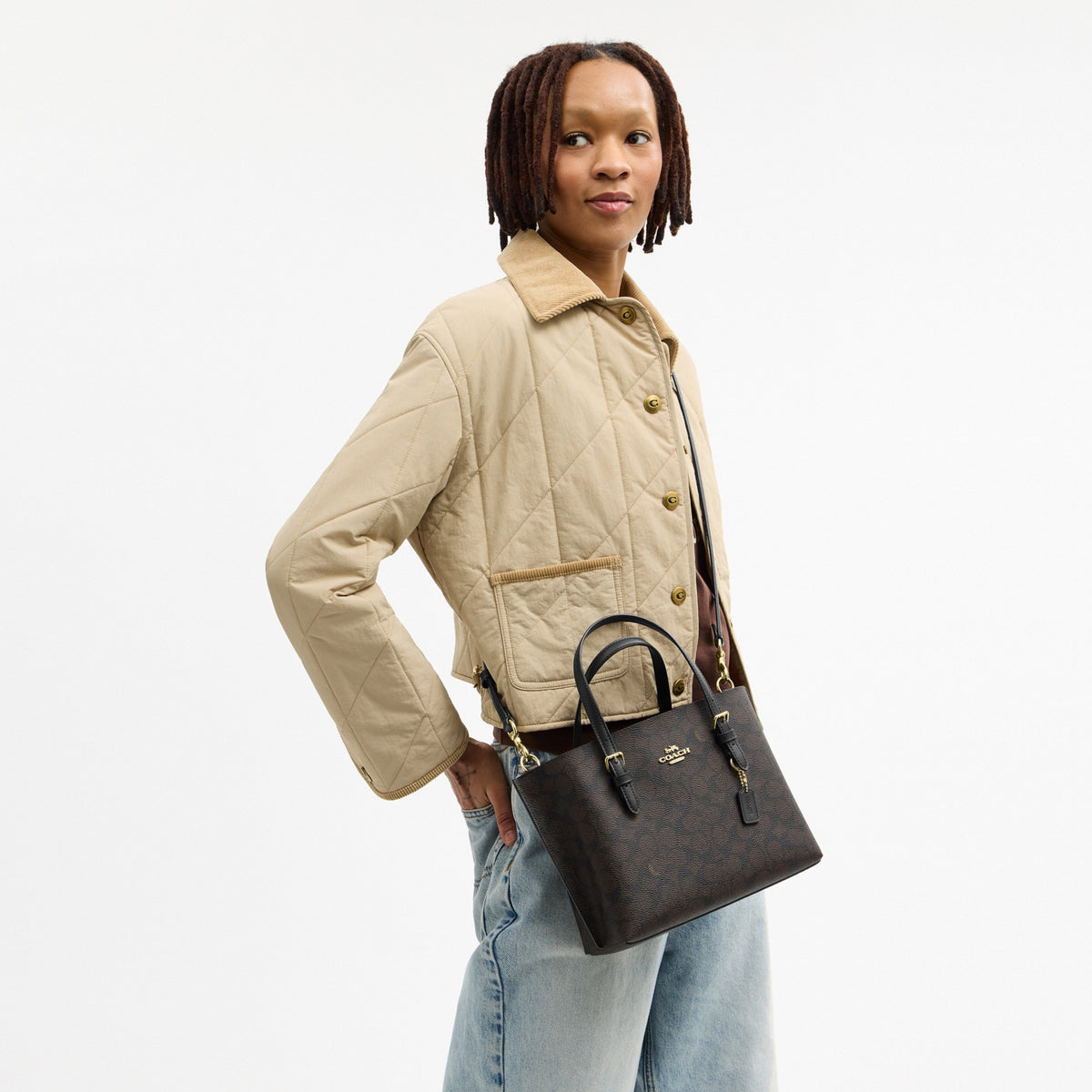 Mollie Tote Bag 25 In Signature Canvas