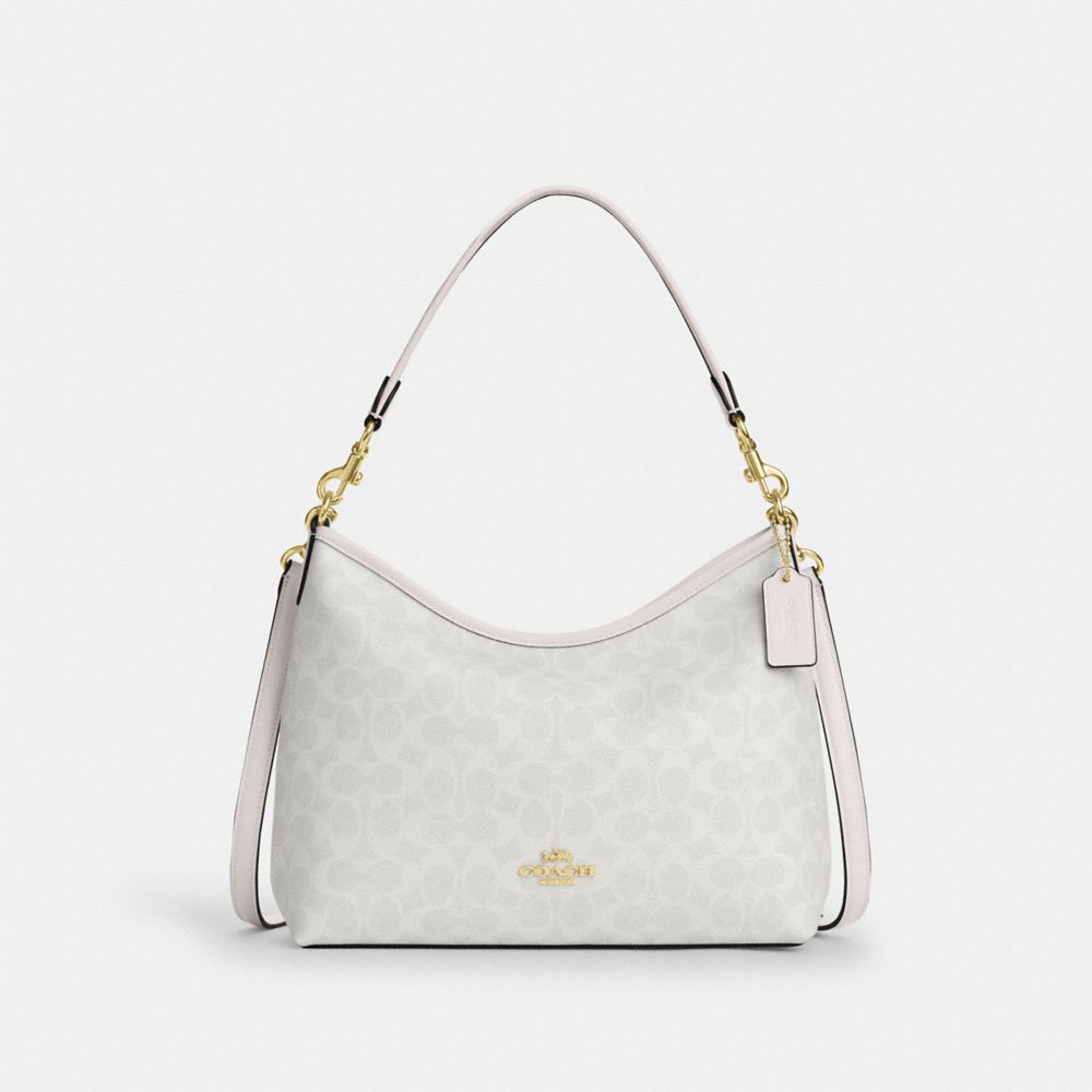 Laurel Shoulder Bag With Pockets In Loved Leather