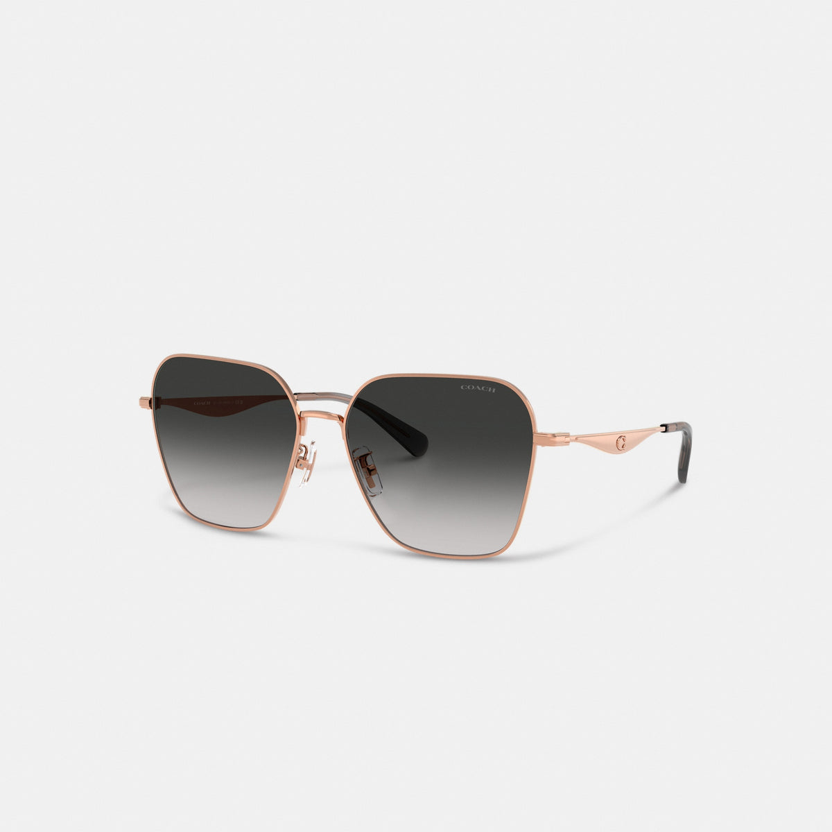 C Hardware Metal Oversized Square Sunglasses