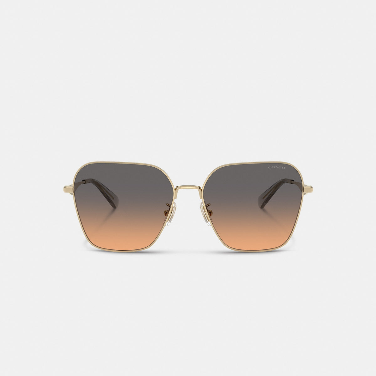 C Hardware Metal Oversized Square Sunglasses