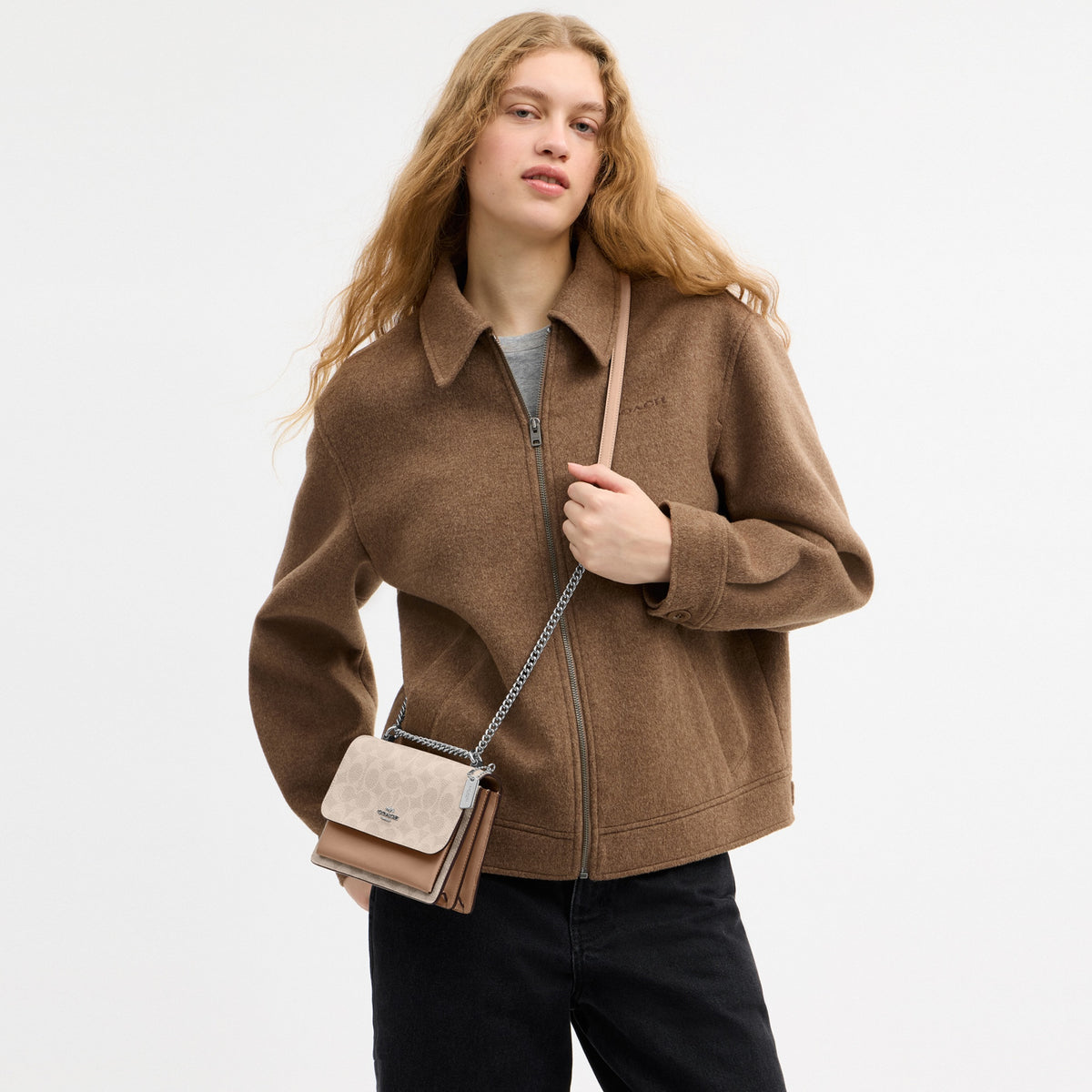 Mini Klare Crossbody Bag In Signature Canvas