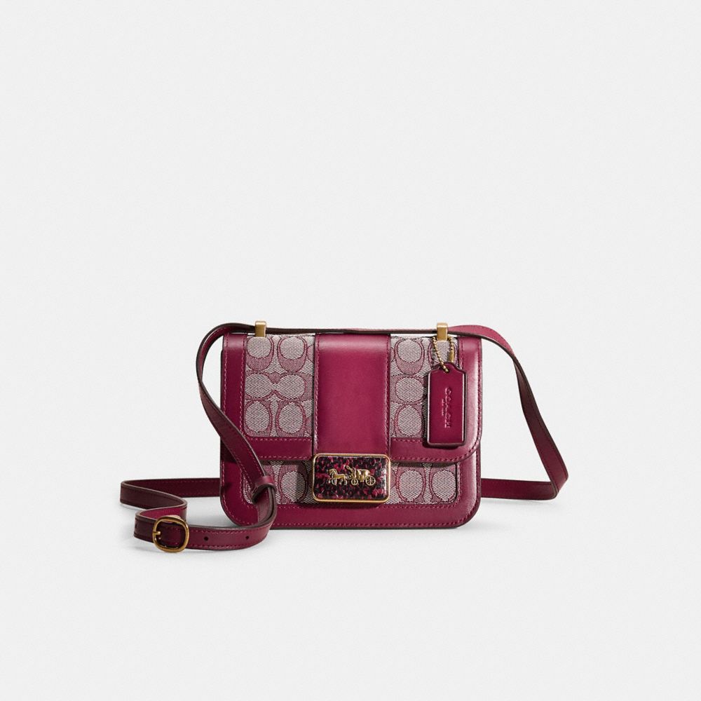 Restored Alie Shoulder Bag 18 In Signature Jacquard With Snakeskin Detail