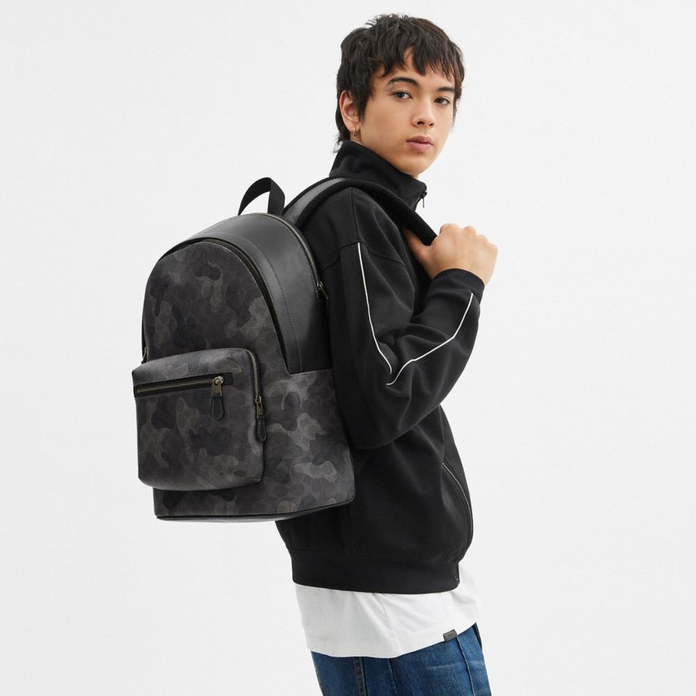 West Backpack In Signature Camo Print